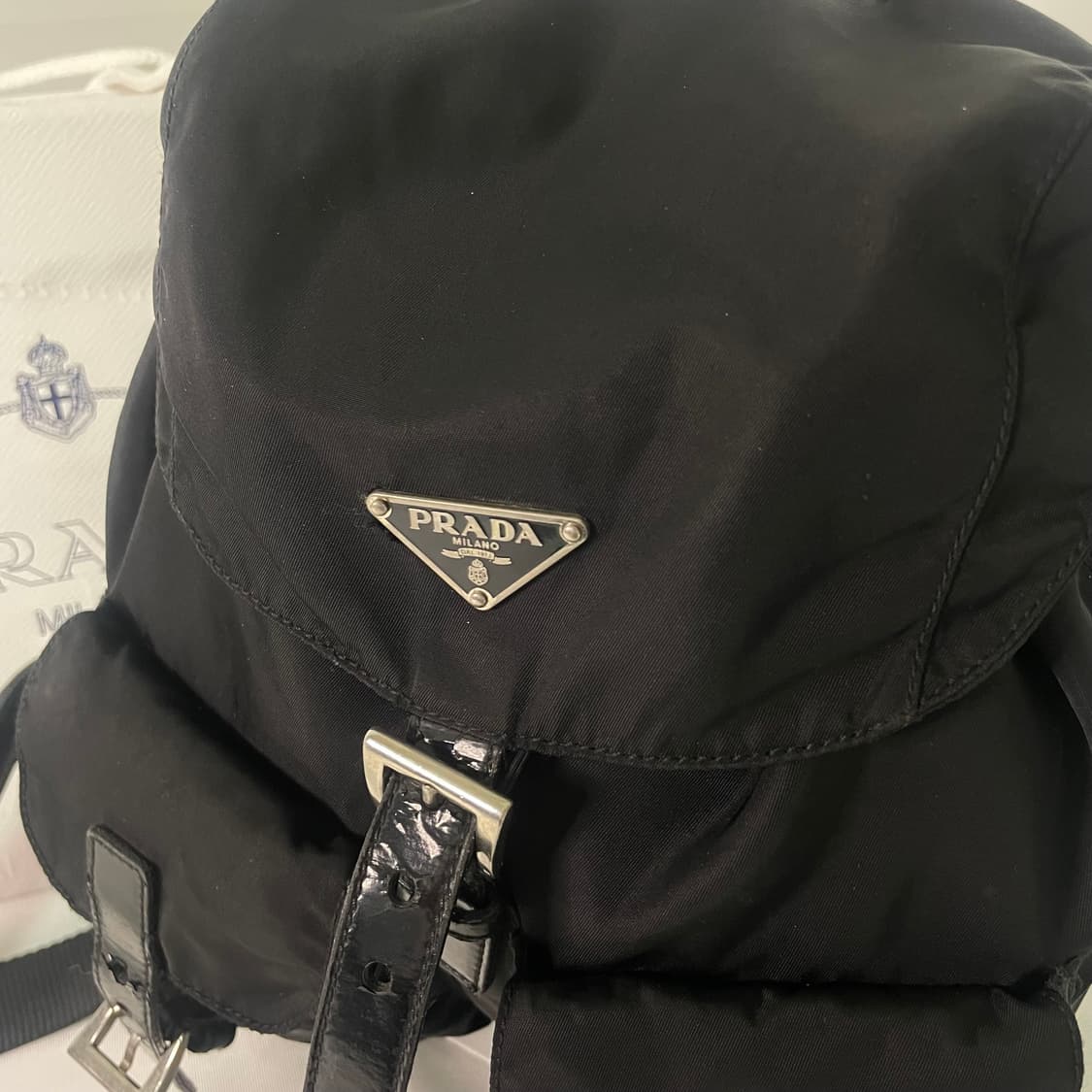 프라다 블랙 포코노 리나일론 백팩 상품이미지3