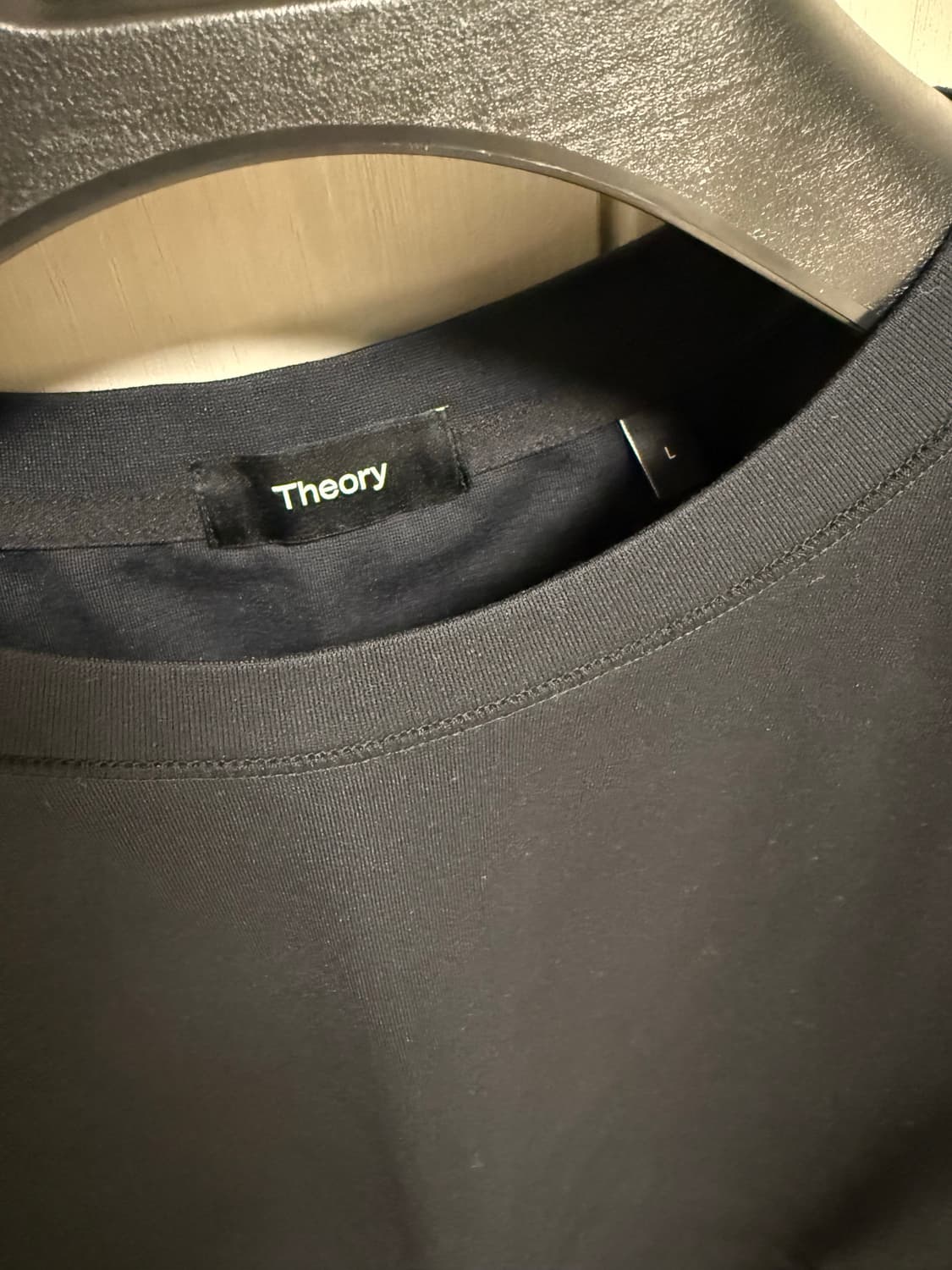 남성 띠어리 반팔티셔츠 블랙 L사이즈 상품이미지3