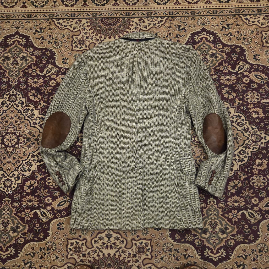 폴로 헤링본 엘보우 패치 자켓 스포츠 코트 블레이져 40r 상품이미지6