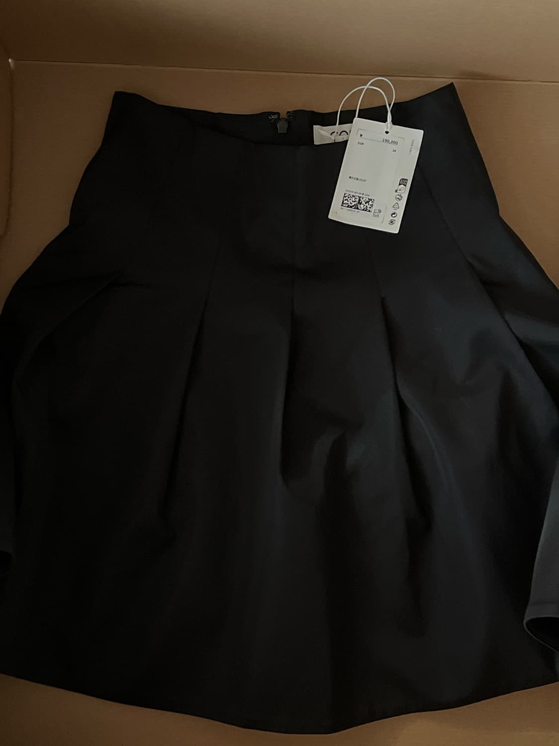 COS 코스 볼류미너스 플리티드 새틴 미니 스커트 상품이미지6