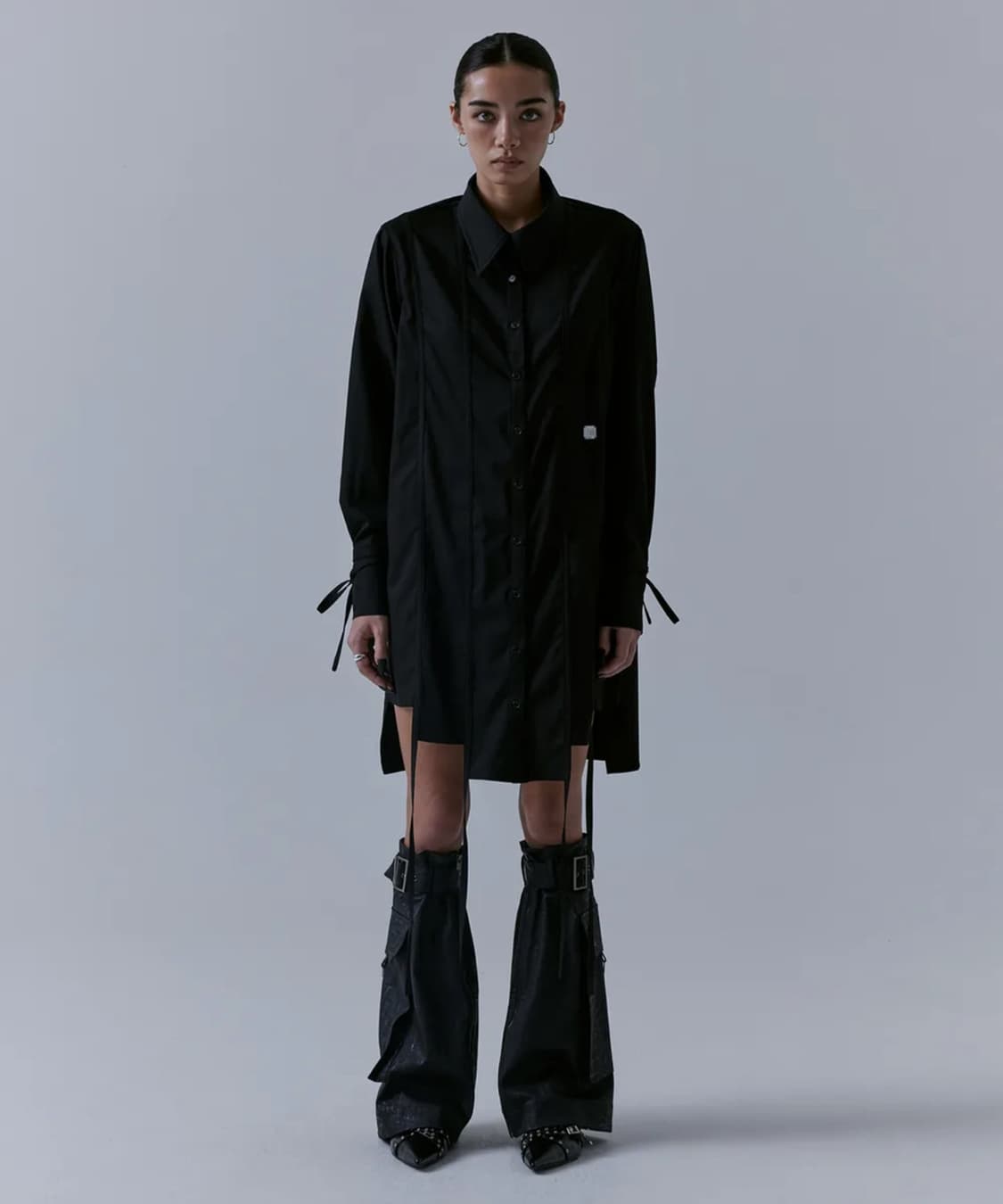 트리밍버드 Stepped Hemline Long Strap Shirts  상품이미지2