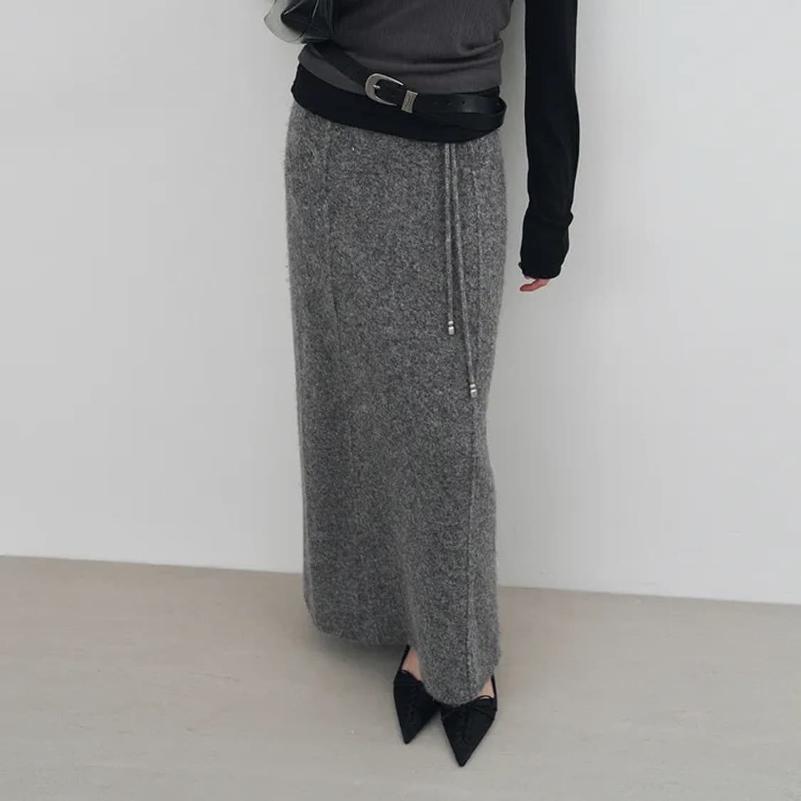 몽돌 울 맥시 스커트 상품이미지1