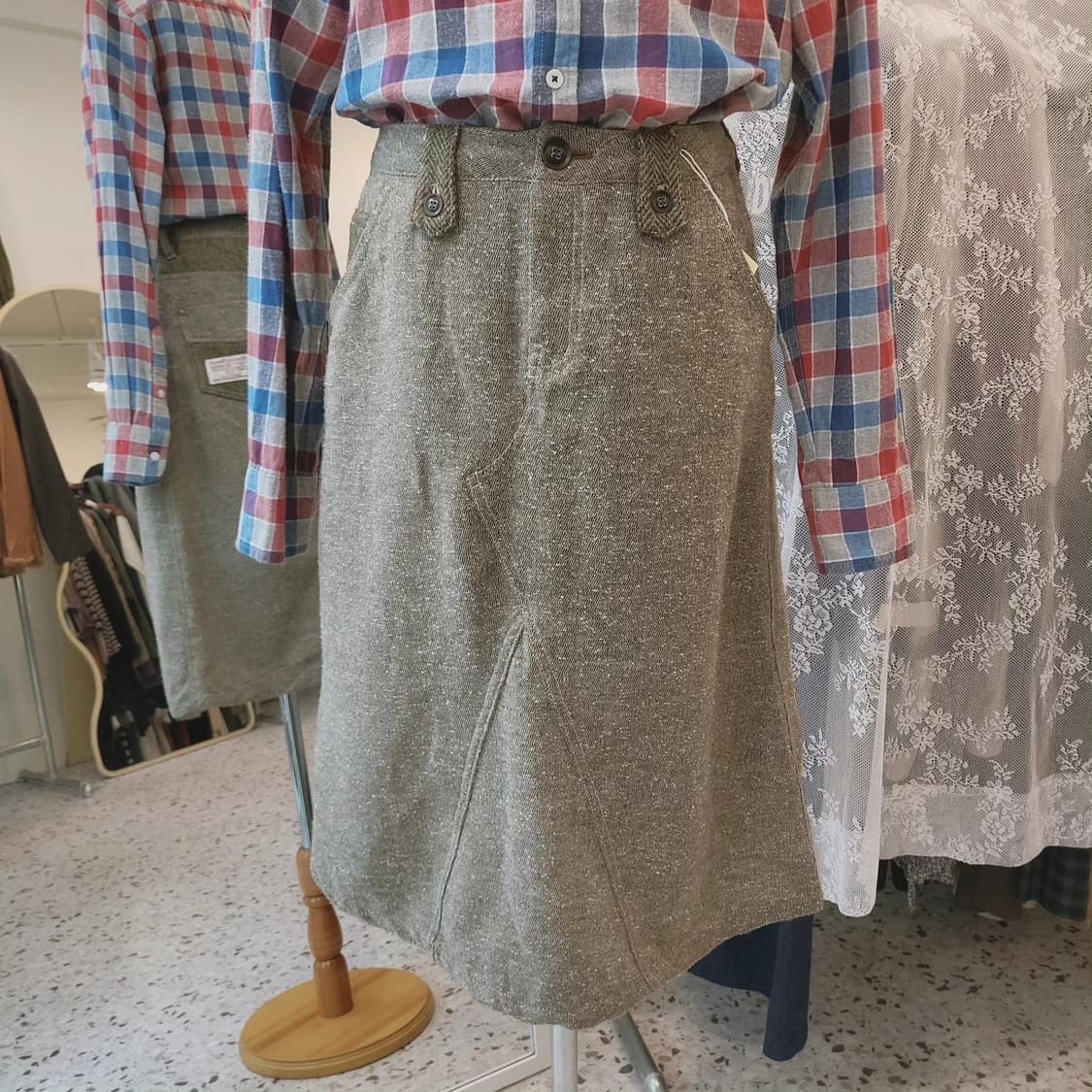 Harris Tweed 캐쥬얼 스커트 상품이미지6