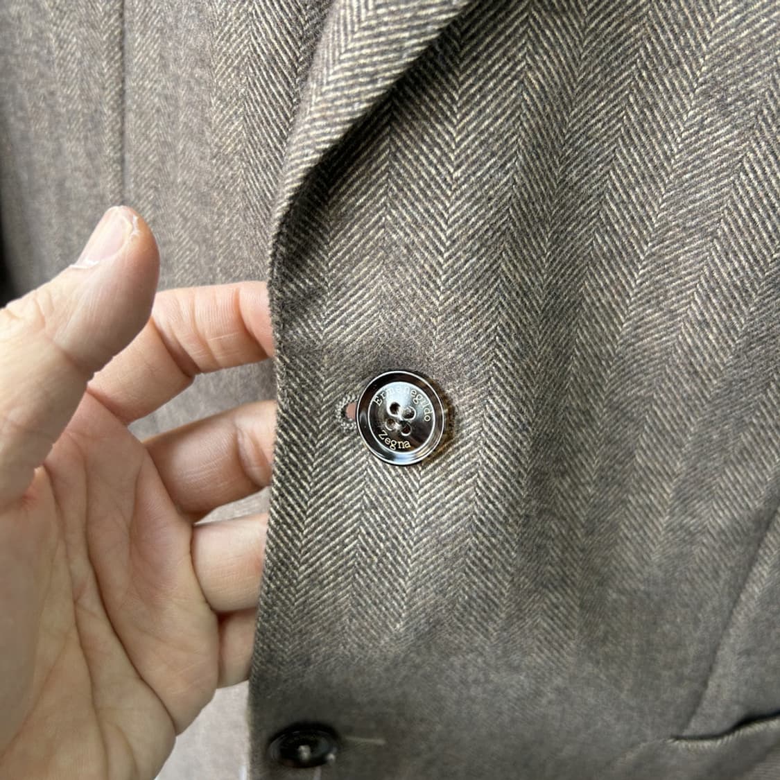 16424 - 에르메네질도 제냐 헤링본 블레이저 자켓 (48R) 상품이미지5