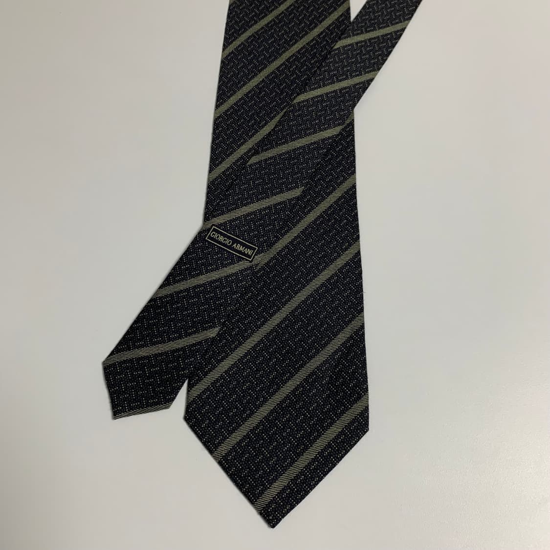 조르지오 아르마니(ARMANI) 스트라이프 명품넥타이 혼방 A+등급 상품이미지3