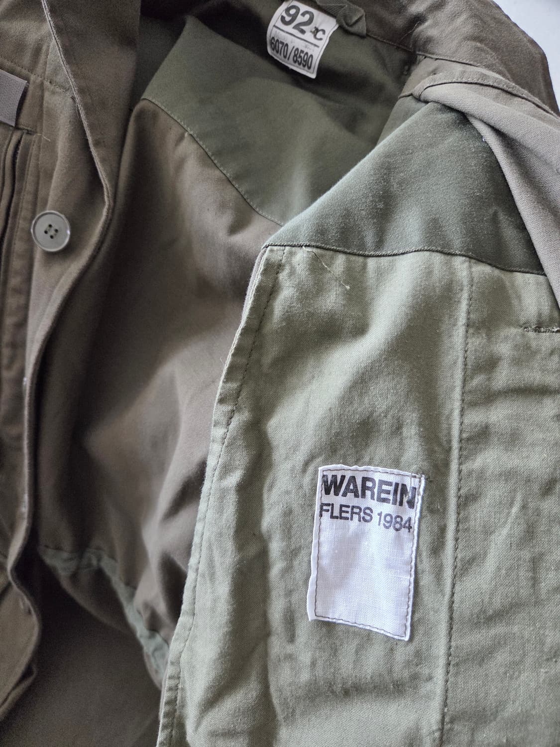 80's 빈티지 프랑스군 m64 필드자켓 92c 야상 밀리터리 상품이미지4
