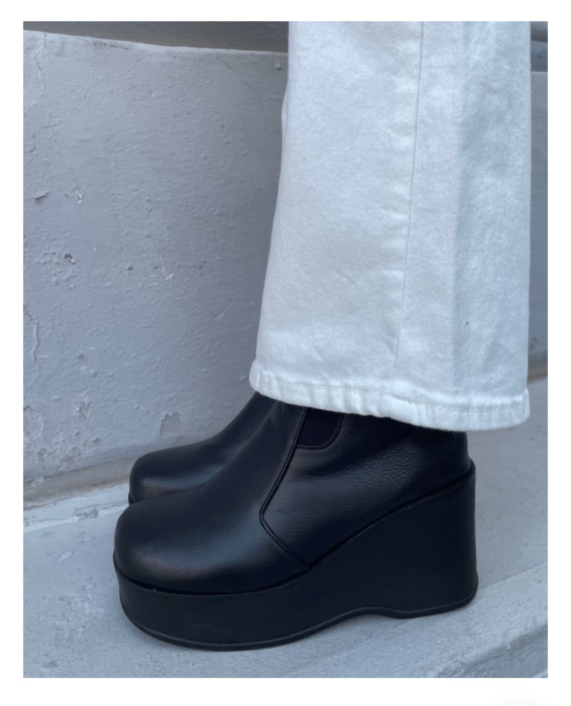 (새상품) 통굽 플랫폼 부츠 상품이미지4