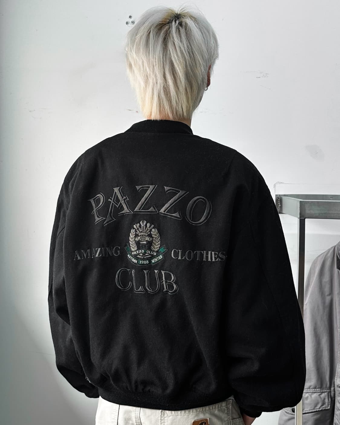 파쪼 클럽 애로우 로렐 리스 울 바시티 자켓  상품이미지1