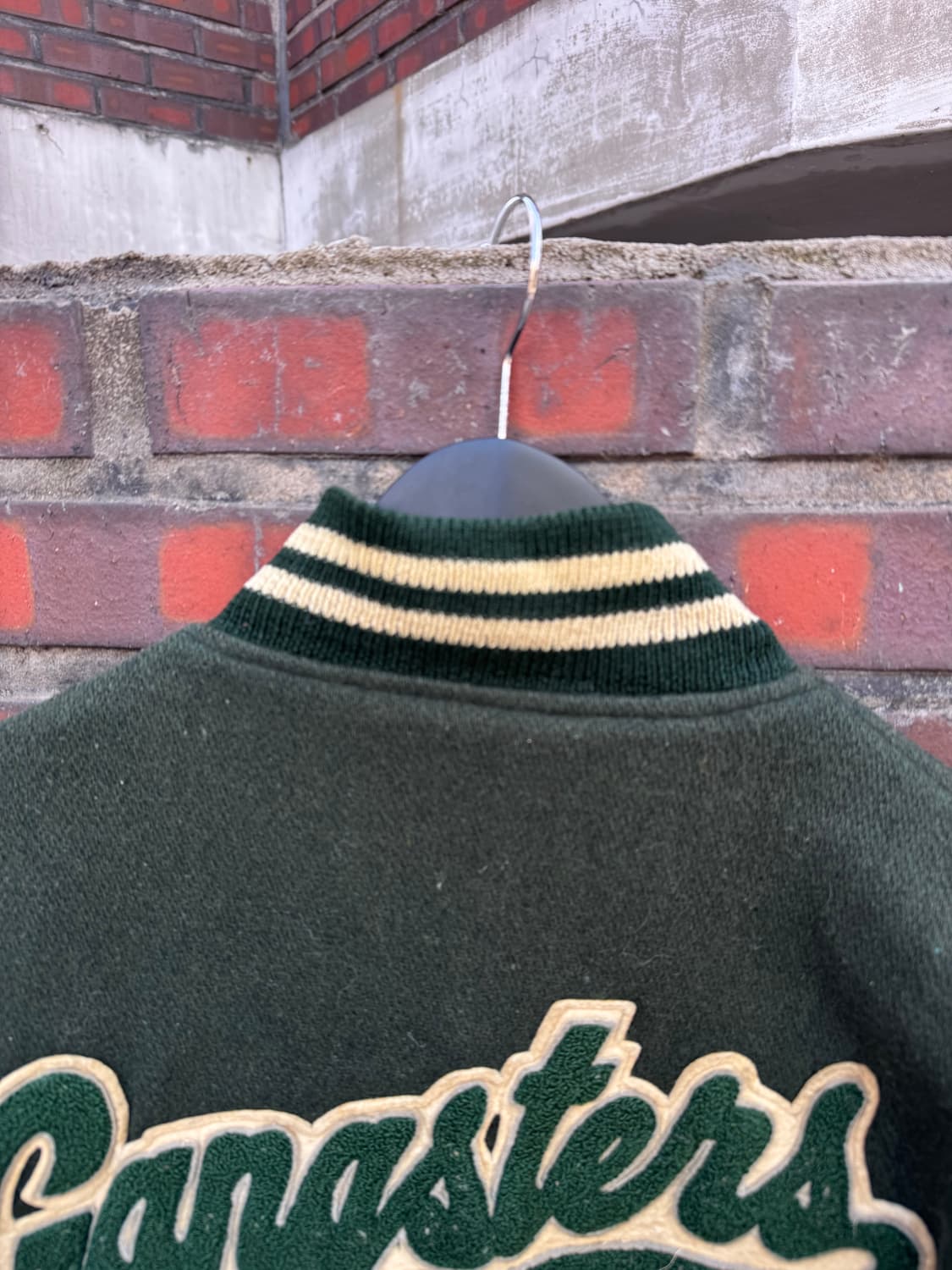 80s 캐치볼 소가죽 울 바시티자켓  상품이미지6