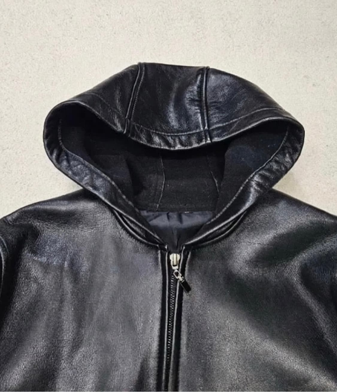 Vintage Lambskin Hoodie Jacket 상품이미지3