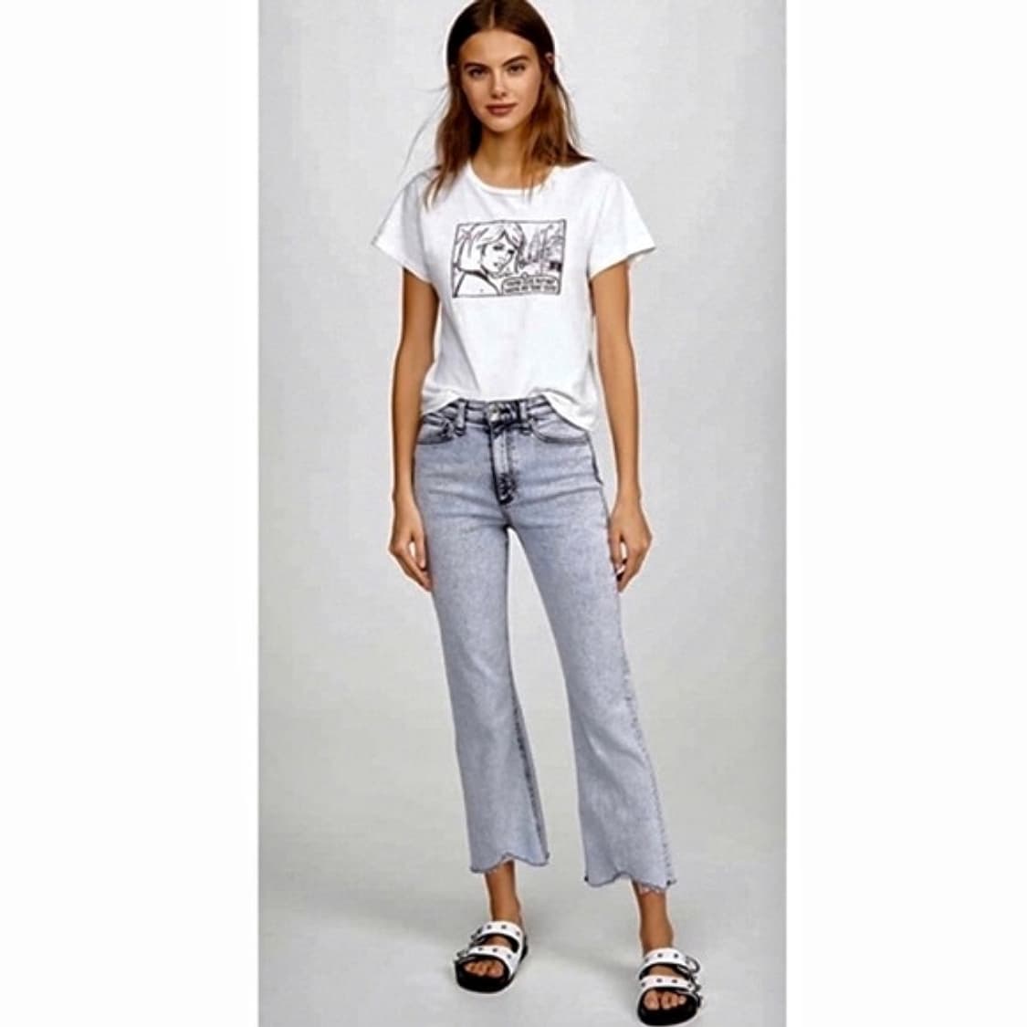 랙앤본 니나 하이라이즈 플레어 데님 진 (25) 상품이미지1