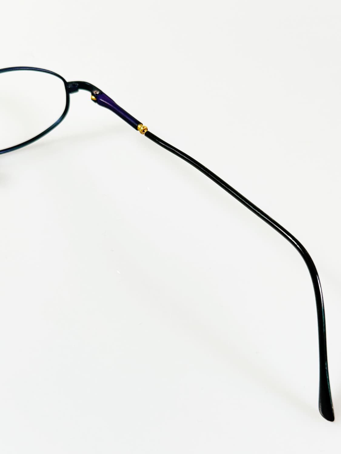 SEFILDON 네이비 슬림 오벌 메탈 스퀘어 빈티지 안경 상품이미지6