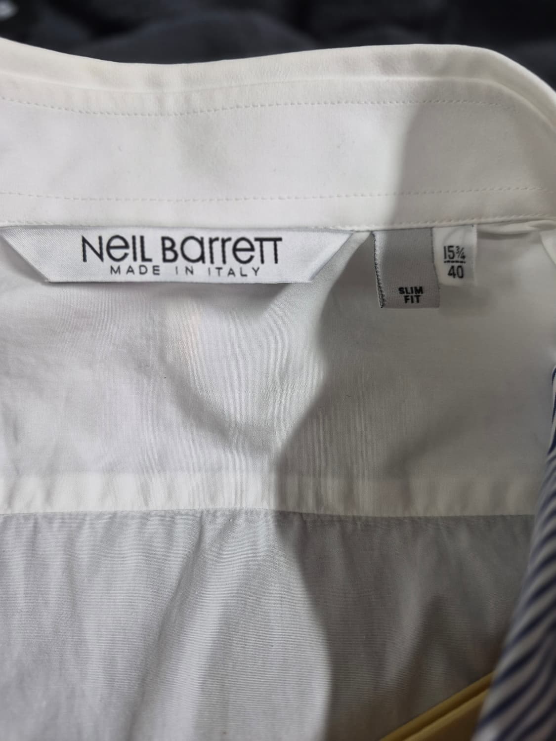 닐바렛 스트라이프 배색 셔츠 슬림핏 남성 L 상품이미지4