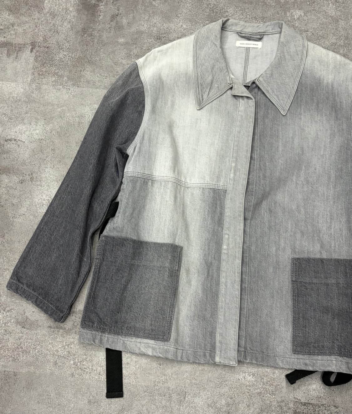 이자벨마랑 에뚜왈 데님 자켓 그레이 상품이미지3