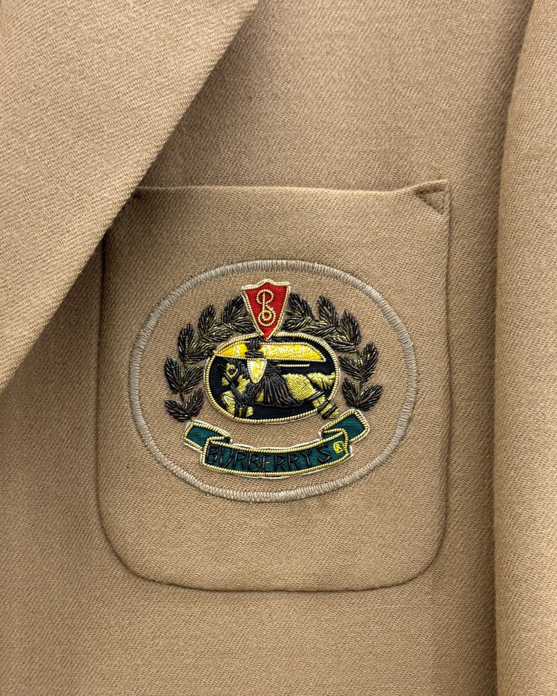 Burberry 버버리 베이지브라운 울 싱글 자켓 상품이미지6