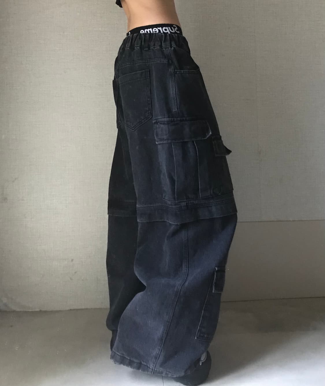 멀티포켓 와이드핏 카고팬츠 상품이미지3