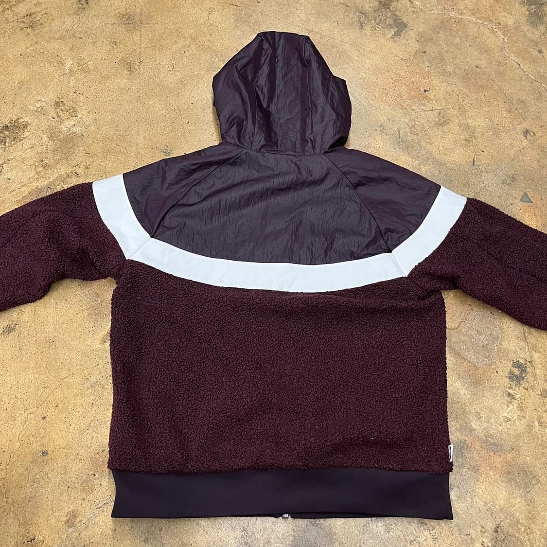 [정품/L] 나이키 NSW 플리스 후드 집업 버건디 b18 상품이미지4