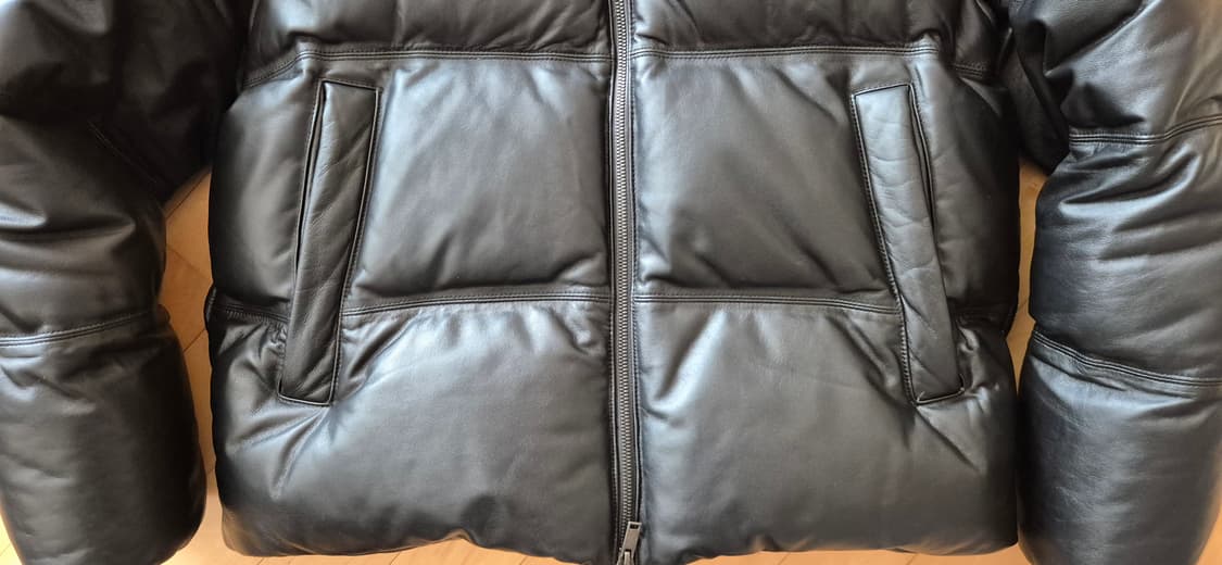 무신사 스탠다드 프리미엄 램스킨 패딩 블랙 XL 상품이미지4