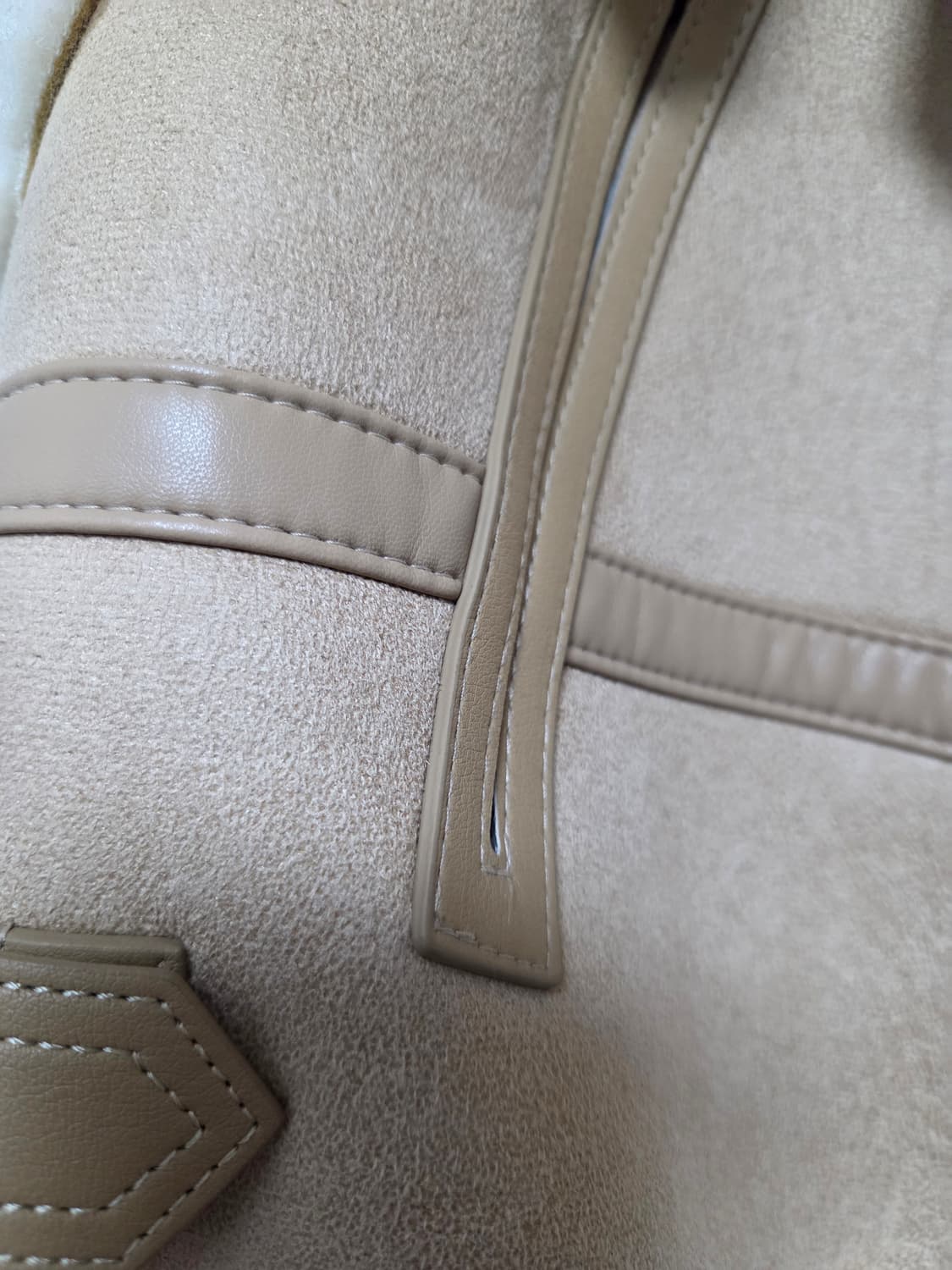 탑드레싱 크롭 무스탕 퍼 베스트 상품이미지9