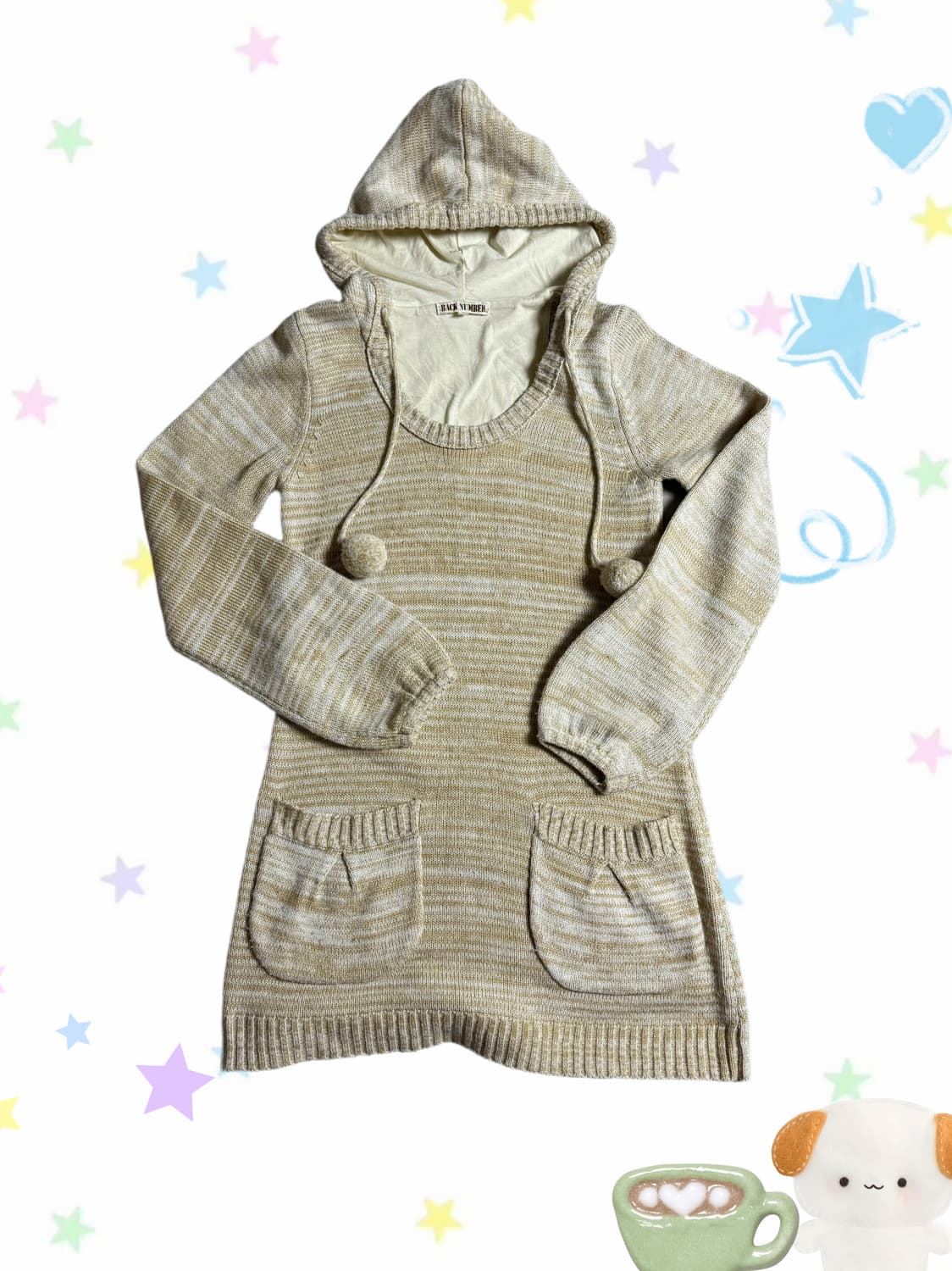 폼폼이 아이보리 니트 원피스 상품이미지1