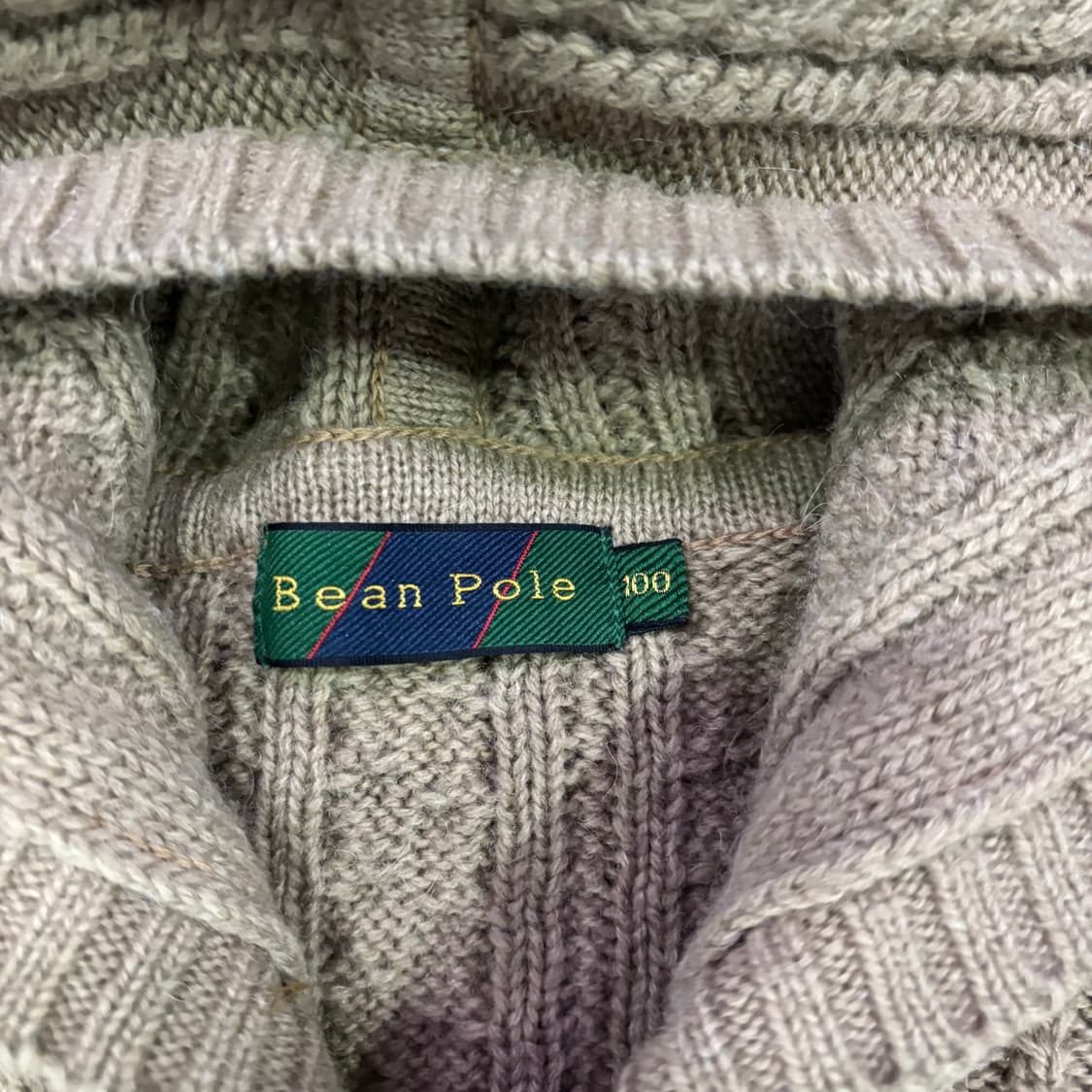 빈폴 케이블 후드 니트 집업 상품이미지3