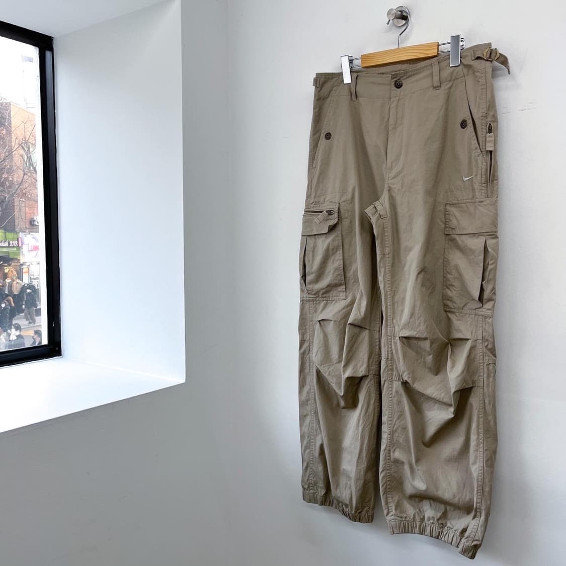 나이키 00s 스우시 제팬라인 코튼 립스탑 카고 팬츠 상품이미지4