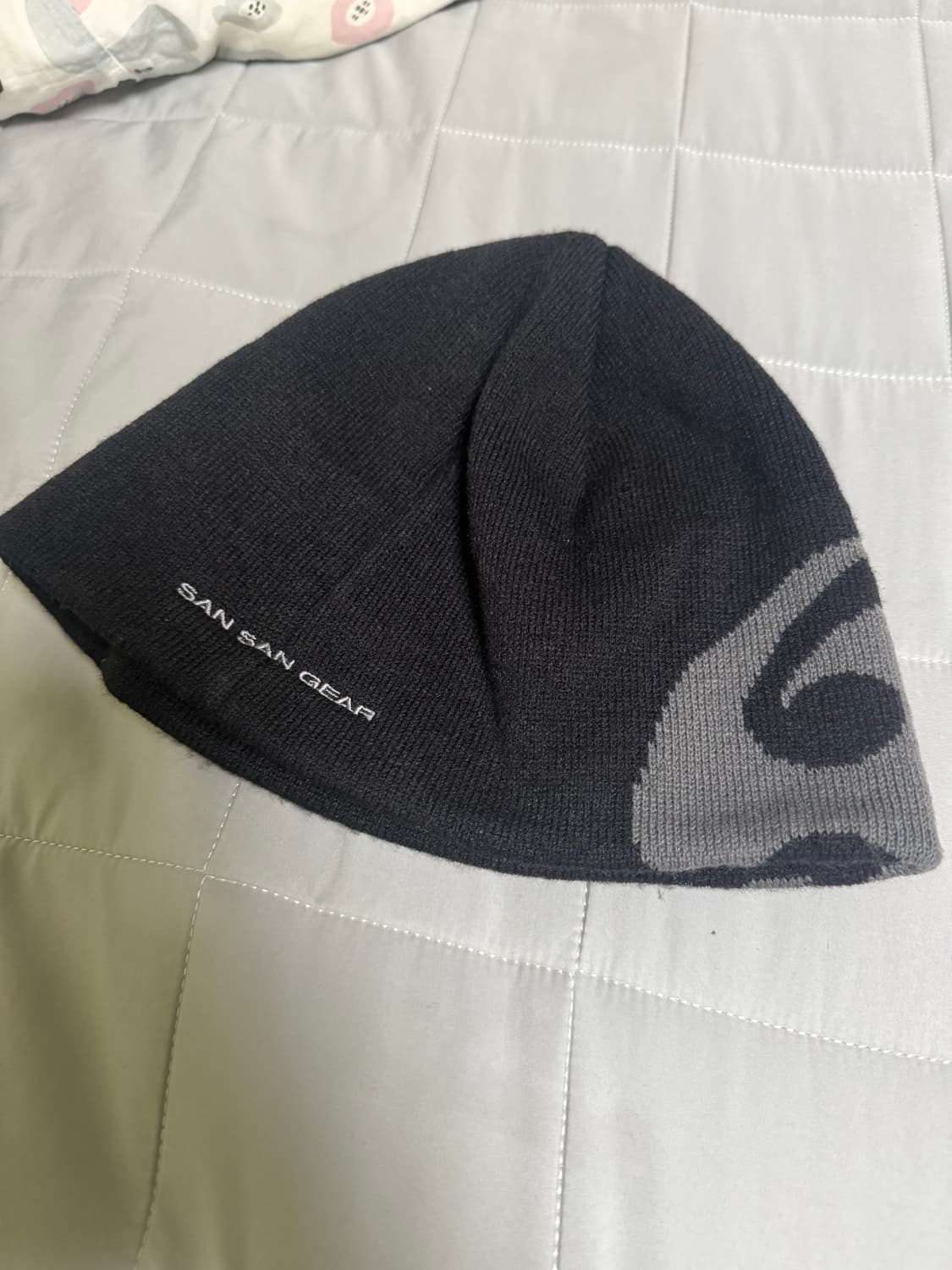 산산기어 로고 비니 블랙 상품이미지1