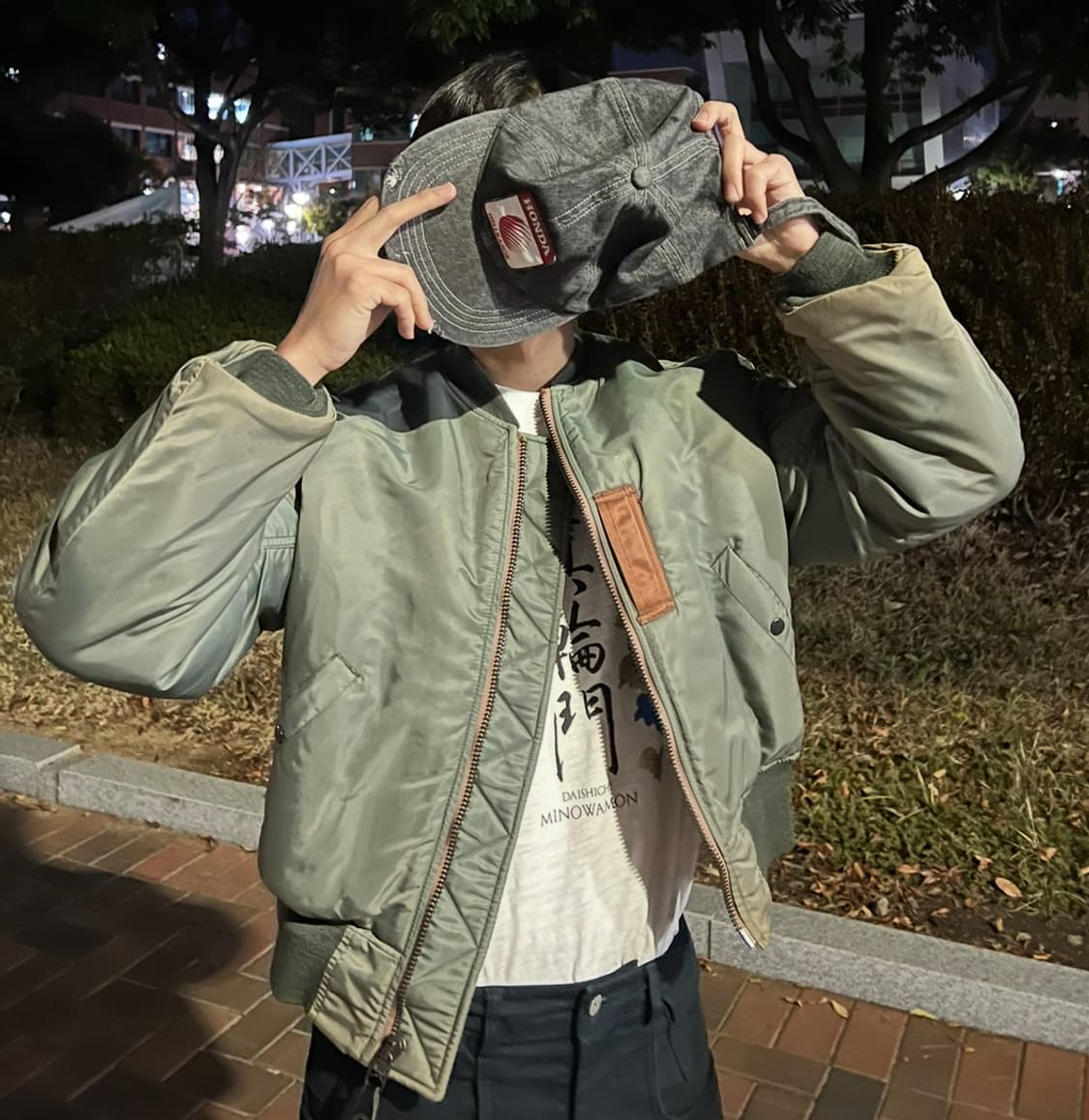 TYPE P.S CLOTHING 한국전쟁 울파일 봄버 M 상품이미지10