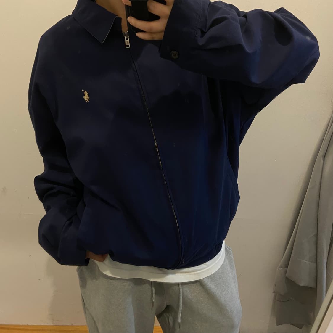 폴로랄프로렌 네이비 폴리쉘 스윙탑 자켓 상품이미지1