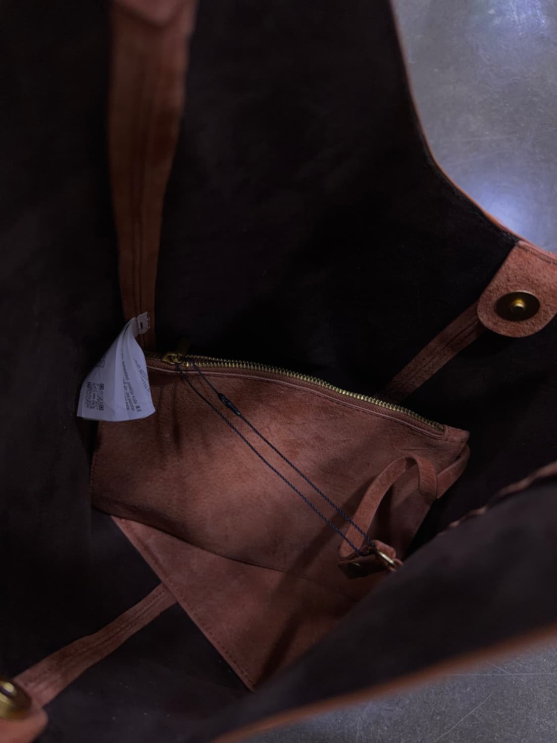 자라 돈피 맥시 레더 버킷 숄더백 오렌지 상품이미지10