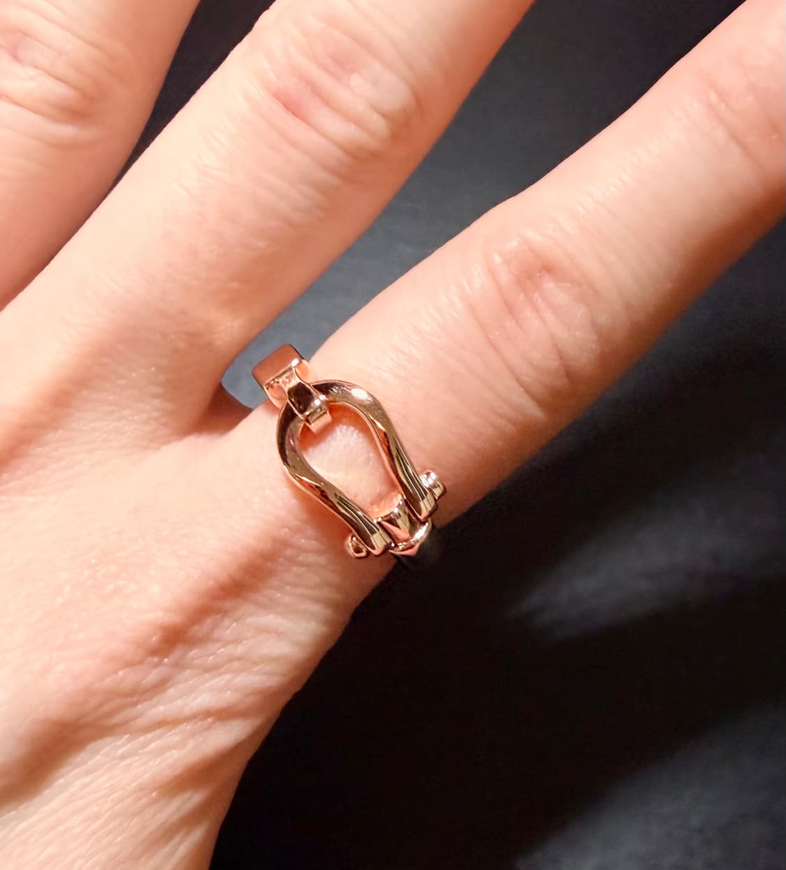 925silver  18k 로즈골드도금 은반지 14-5호 상품이미지2