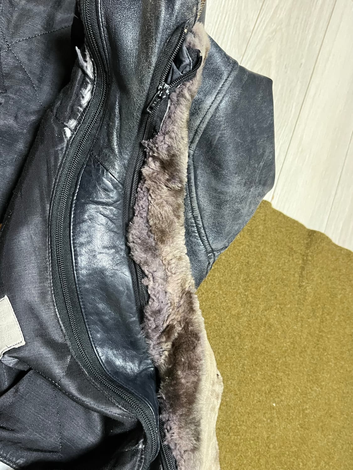 프랑스군 레더 자켓(공군 파일럿 자켓) 상품이미지6