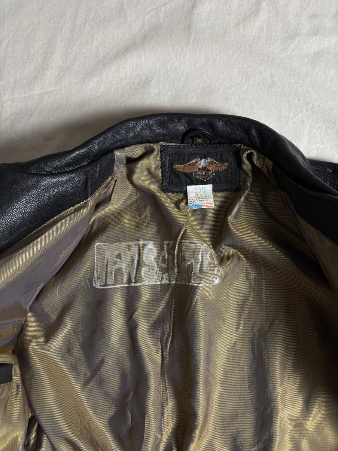 Harley Davidson USA 할리데이비슨 천연가죽자켓 L 상품이미지5