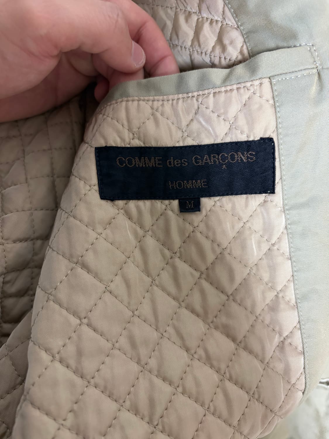 [M] 빈티지 90s 꼼데가르송 옴므 3D 포켓 트윌 자켓 상품이미지4
