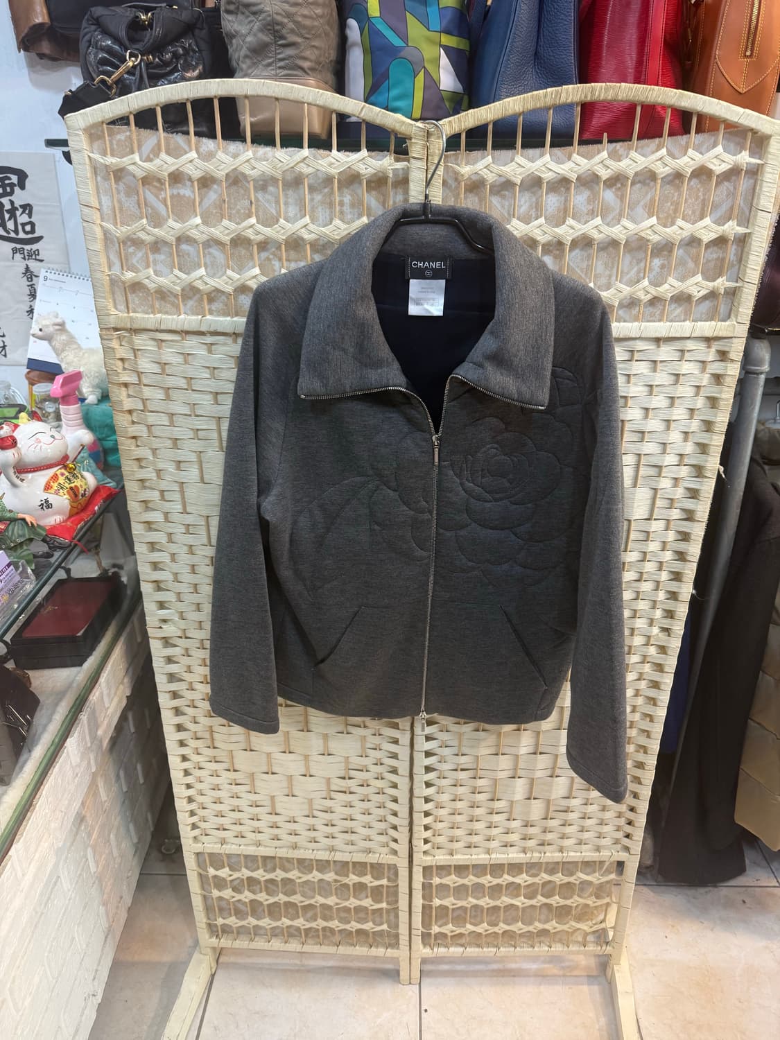 36/55-66 정품 샤넬 까멜리아 자켓 팝니다 상품이미지1