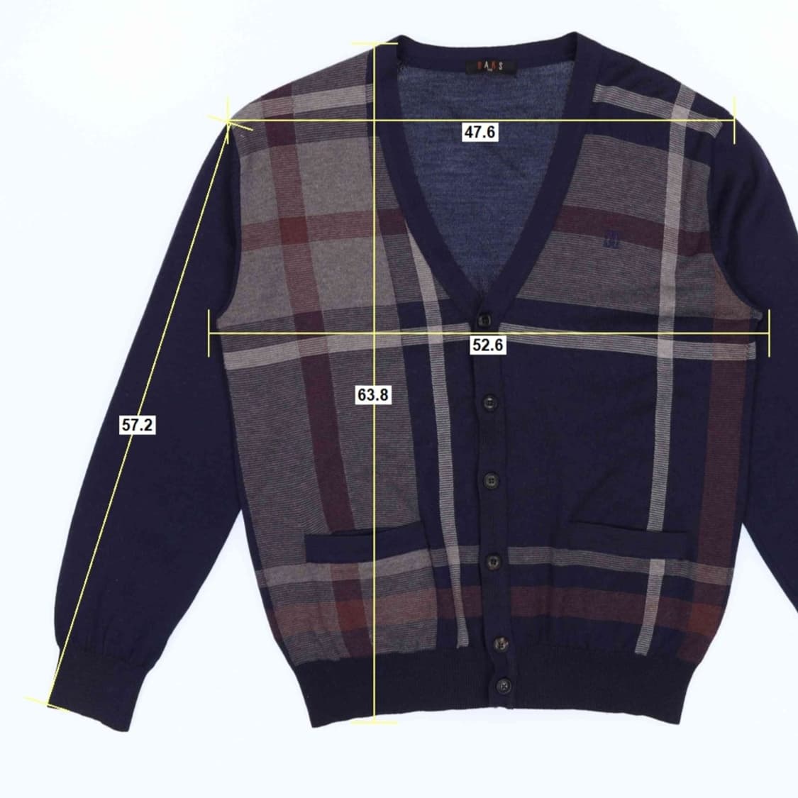 [100] 닥스 고급 체크 울 가디건 3855 상품이미지7