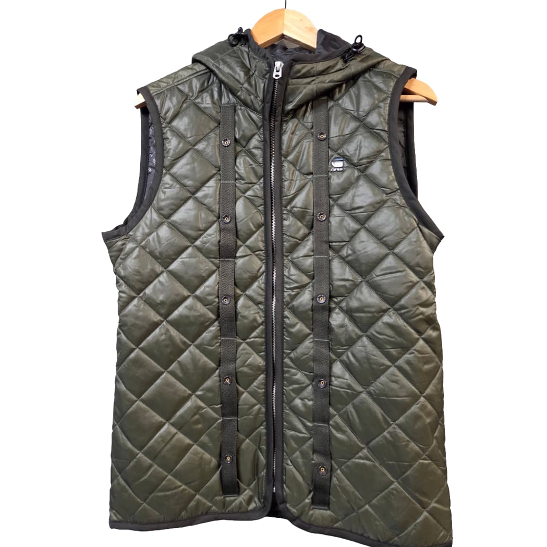 G-STAR 블랙 후드 탈부착 자켓(S/XS)남여공용 상품이미지4