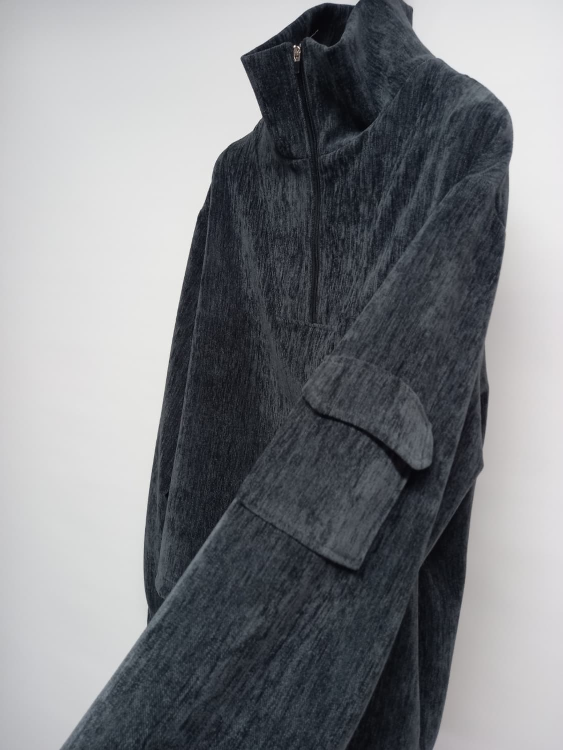 새 BLUE I-D 춘추동 하프집업 긴팔티셔츠 F 33-77 상품이미지5