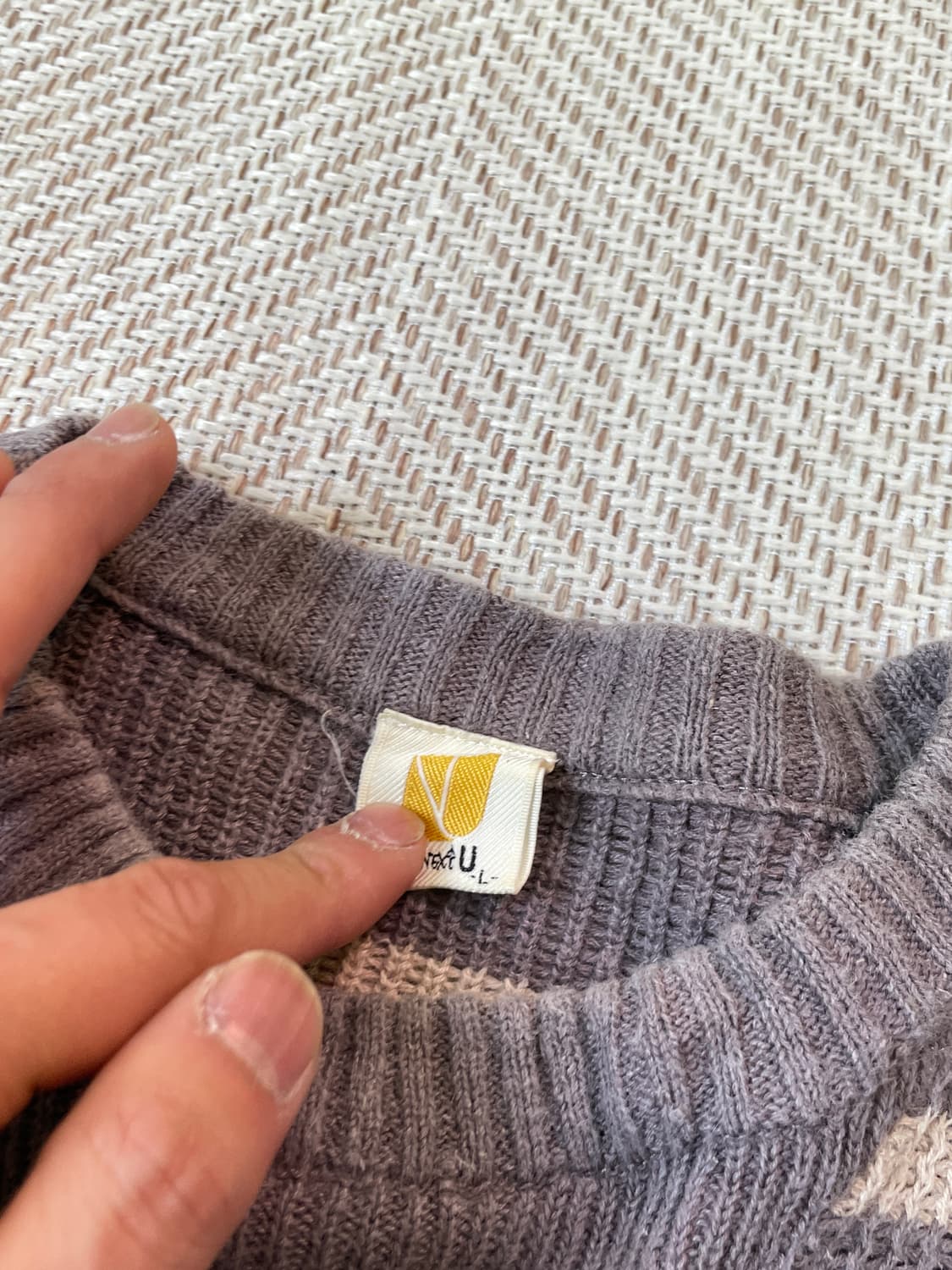 Next u 밀리터리 스트라이프 코튼니트 J03253 상품이미지3