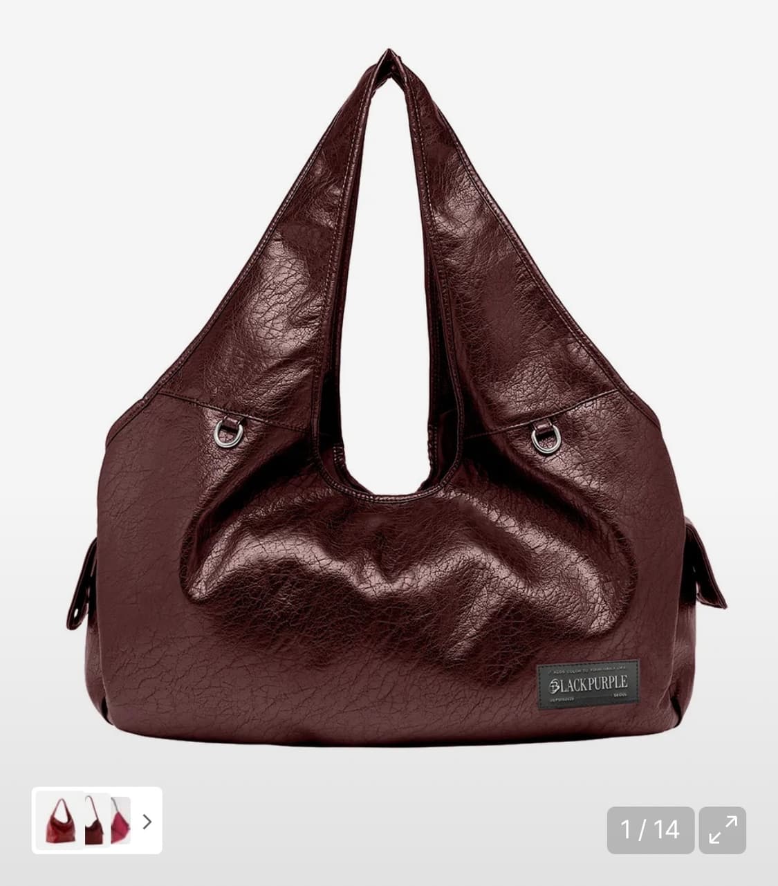 블랙 퍼플 맥스포트 비키 백 상품이미지1