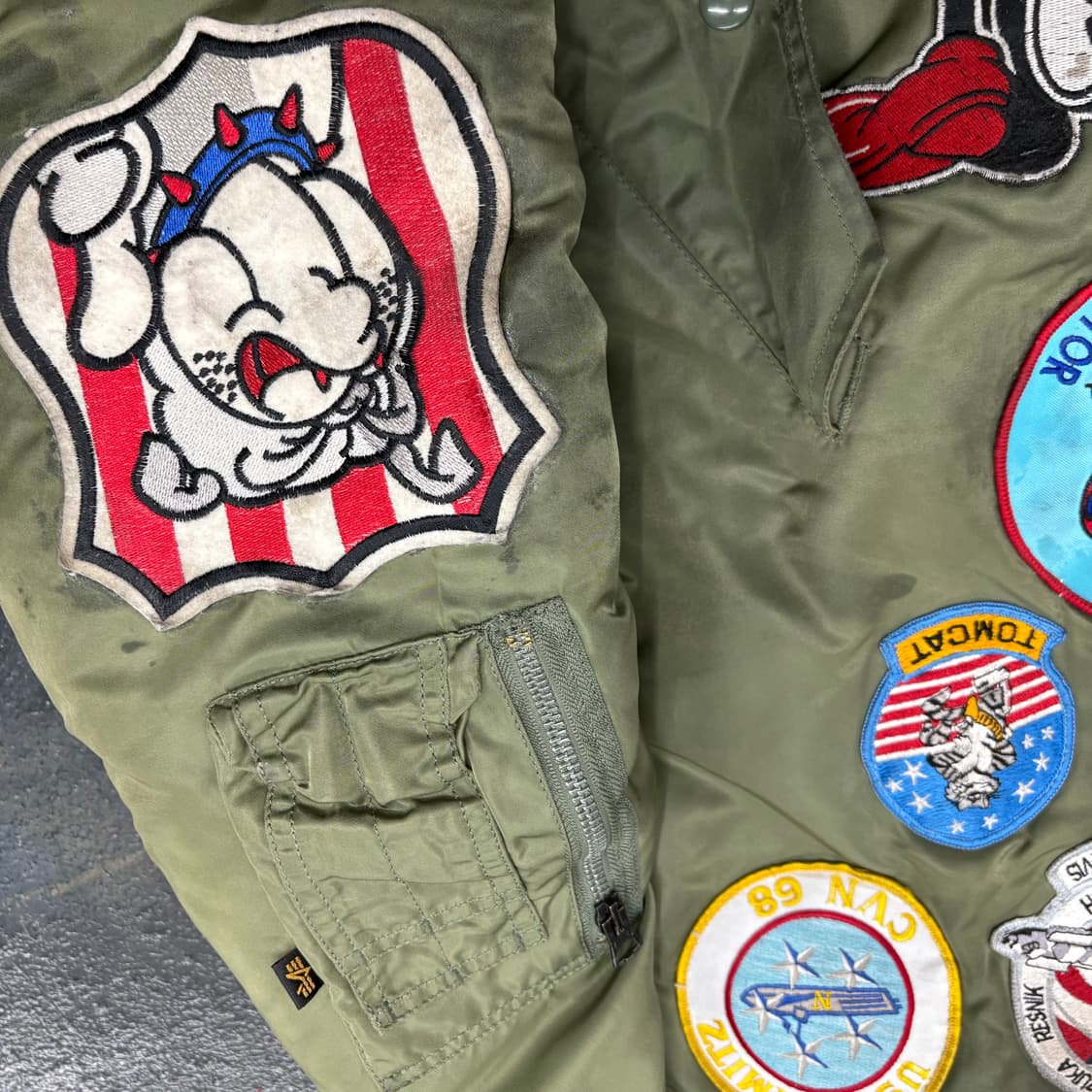 (115)알파 인더스트리 MA-1 패치 봄버 상품이미지5