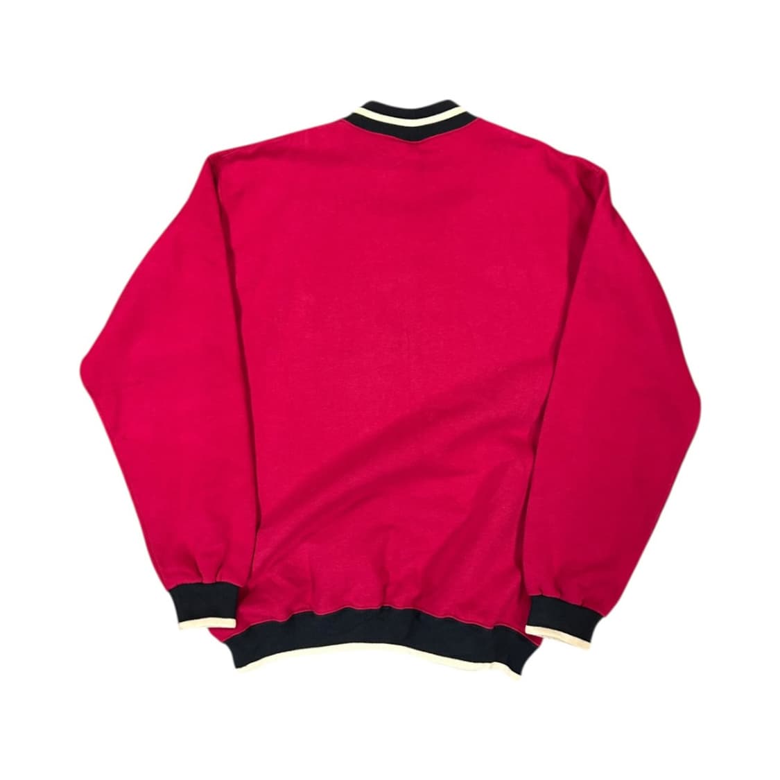 M) 크로스크릭 USA 레드 배색 립넥 맨투맨 TM-035 상품이미지2