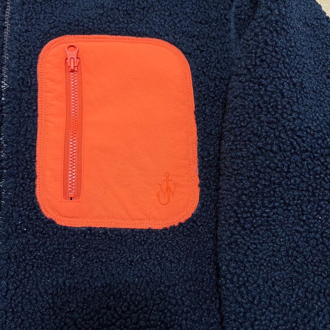 유니클로 JW앤더슨 콜라보 뽀글이 후리스 후드자켓 [네이비] L/100 상품이미지5