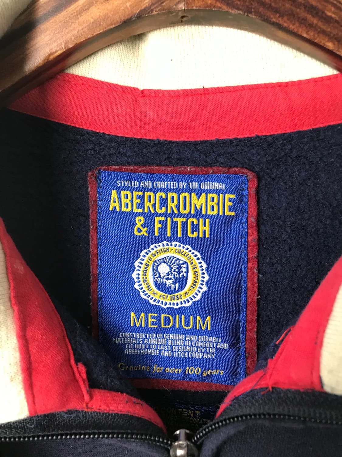 아베크롬비 y2k 와투케 네이비 코튼 져지 상품이미지5