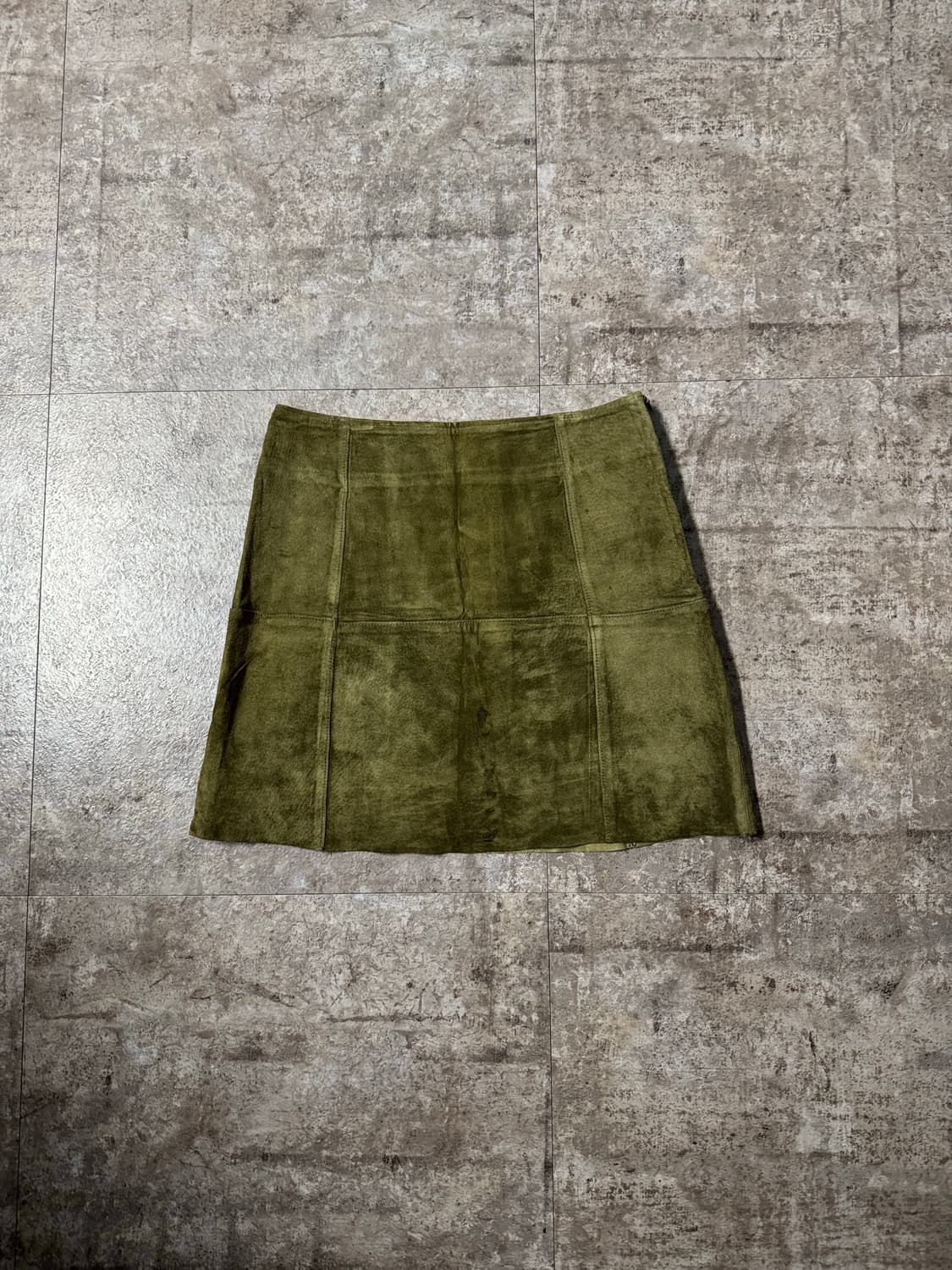 돈피 가죽 미니 스커트 상품이미지1