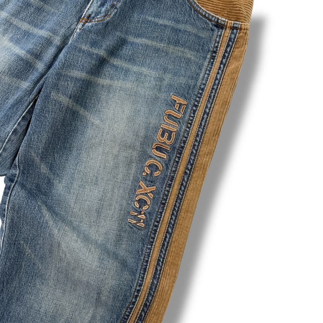 후부 코듀로이 디테일 데님팬츠 r1831 상품이미지5