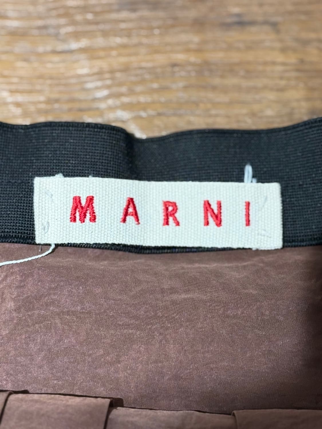 마르니 브라운 플레어 나일론 미디 스커트 상품이미지7