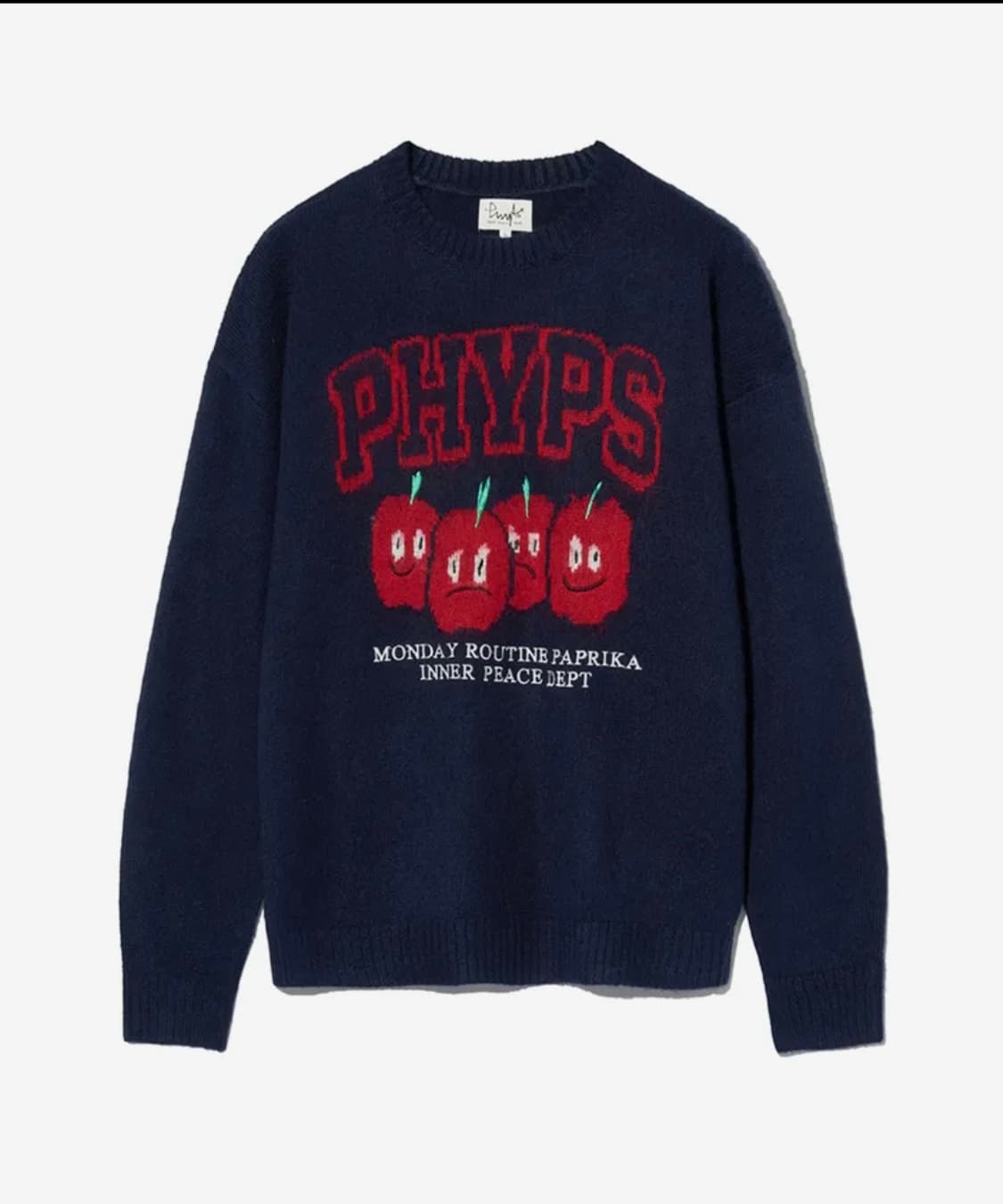 피지컬 디파트먼트 니트 네이비 상품이미지1