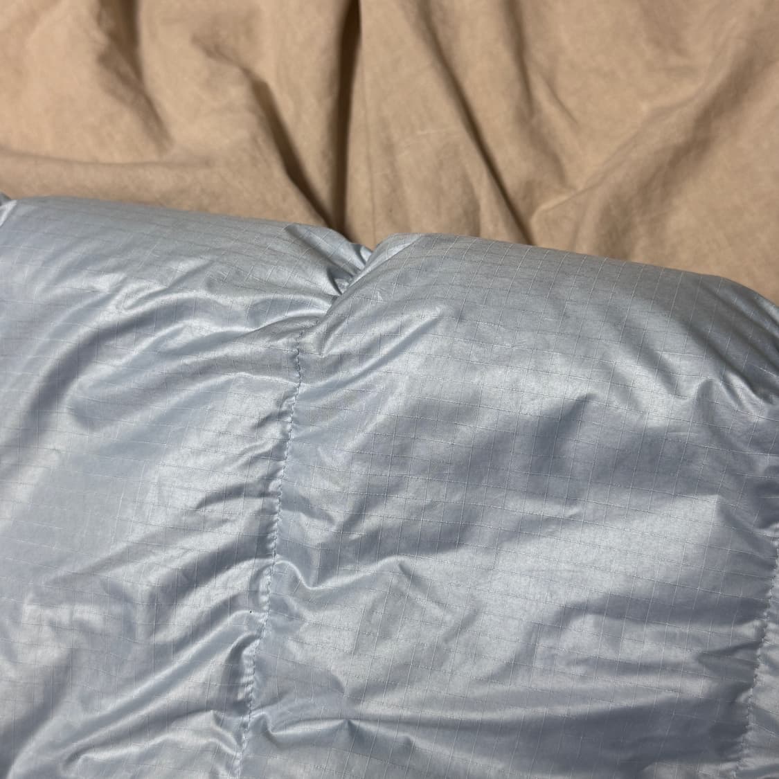 노스페이스 화이트러벨 노벨티 눕시 다운 자켓 스카이 블루 상품이미지5