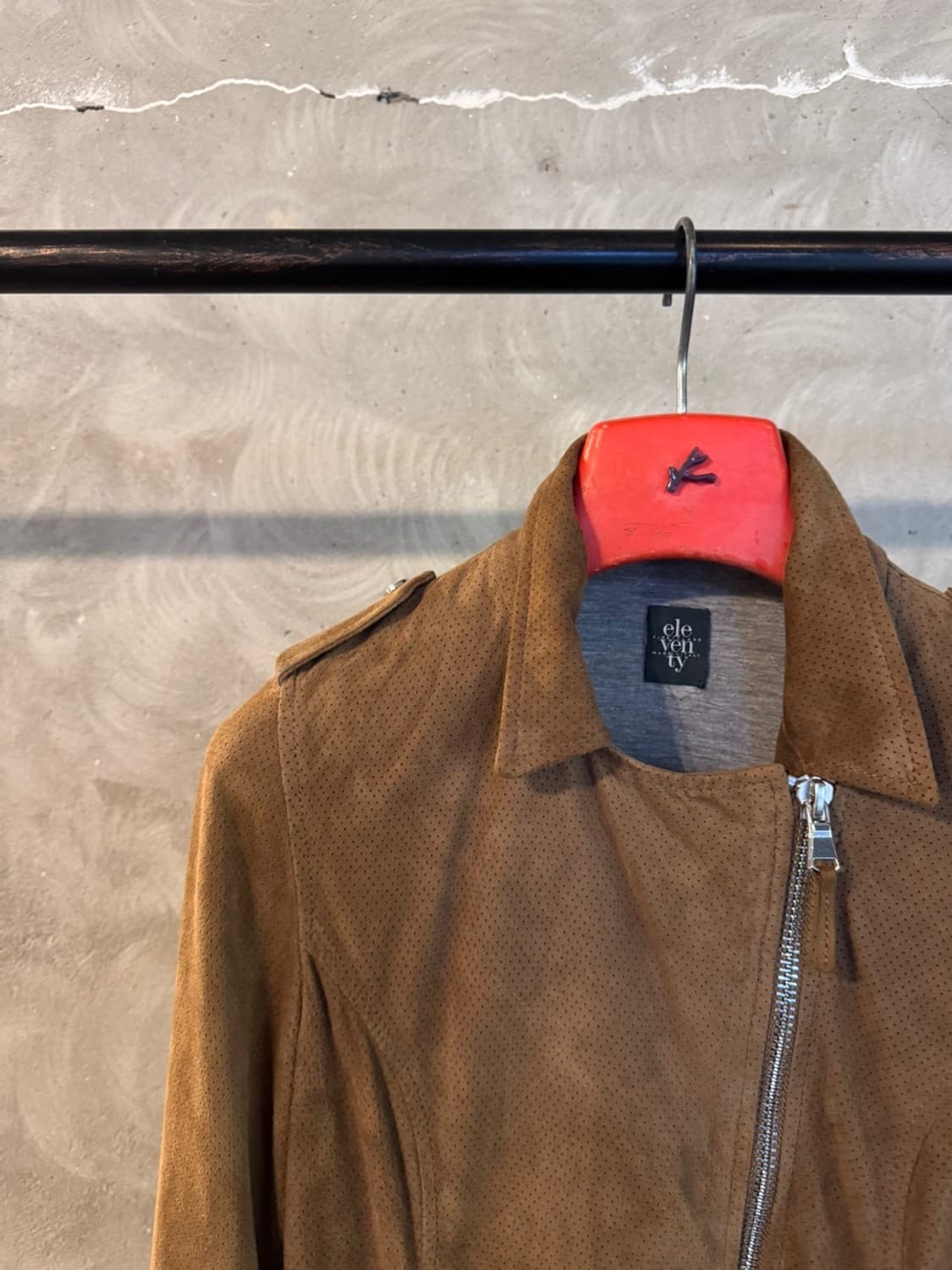 일레븐티 스웨이드 레더 라이더 자켓 55 상품이미지4